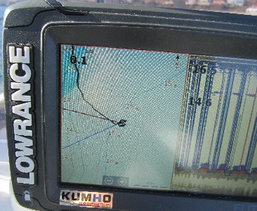 사진 12. GPS를 통해 위치를 고정하는 장면